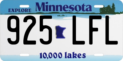MN license plate 925LFL