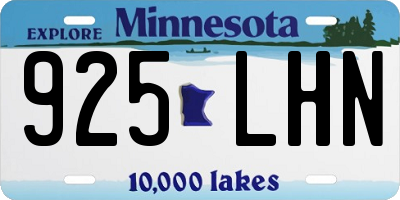 MN license plate 925LHN