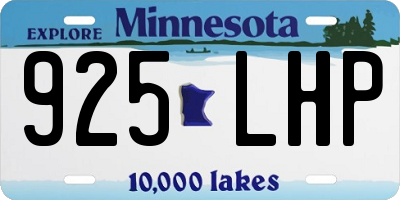 MN license plate 925LHP
