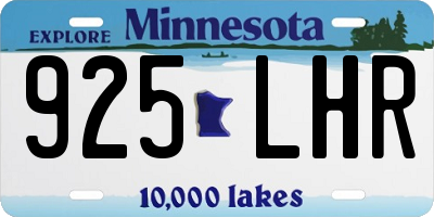 MN license plate 925LHR