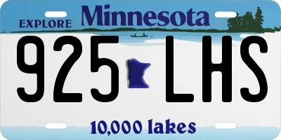 MN license plate 925LHS