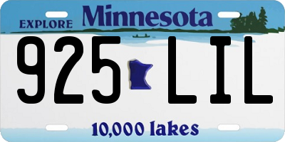 MN license plate 925LIL