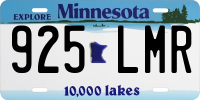MN license plate 925LMR