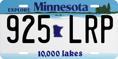 MN license plate 925LRP