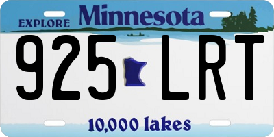 MN license plate 925LRT