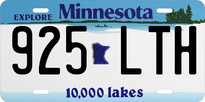 MN license plate 925LTH
