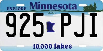 MN license plate 925PJI