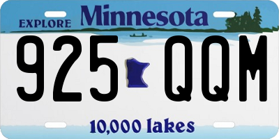 MN license plate 925QQM