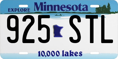 MN license plate 925STL