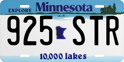MN license plate 925STR