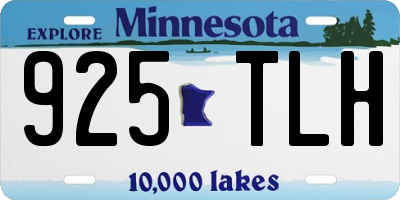 MN license plate 925TLH
