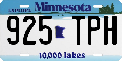 MN license plate 925TPH