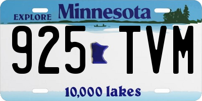 MN license plate 925TVM
