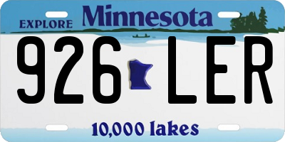 MN license plate 926LER