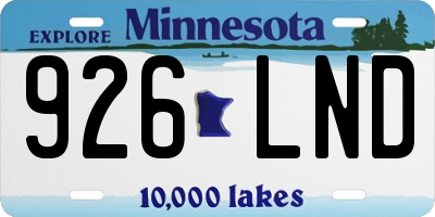 MN license plate 926LND