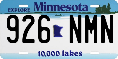 MN license plate 926NMN