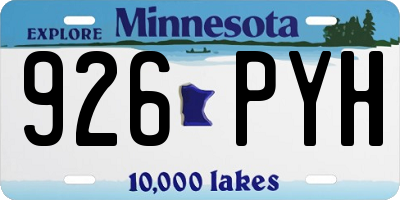 MN license plate 926PYH