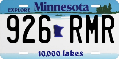 MN license plate 926RMR