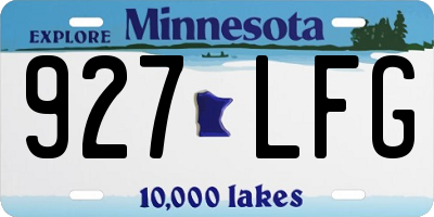 MN license plate 927LFG