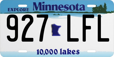 MN license plate 927LFL