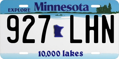 MN license plate 927LHN