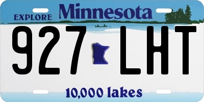 MN license plate 927LHT