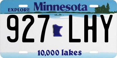 MN license plate 927LHY
