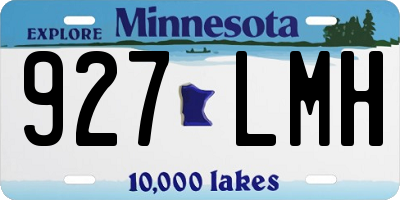 MN license plate 927LMH