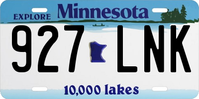 MN license plate 927LNK