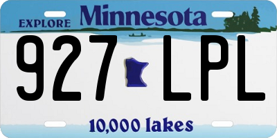 MN license plate 927LPL