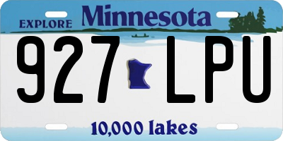MN license plate 927LPU