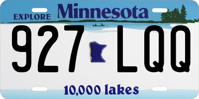 MN license plate 927LQQ