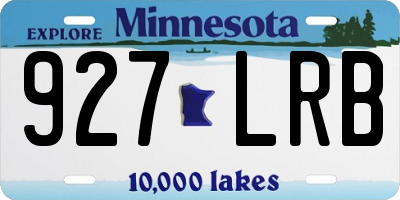 MN license plate 927LRB