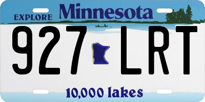 MN license plate 927LRT