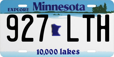 MN license plate 927LTH