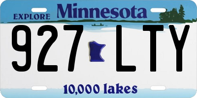 MN license plate 927LTY