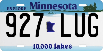 MN license plate 927LUG