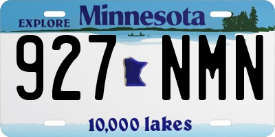 MN license plate 927NMN