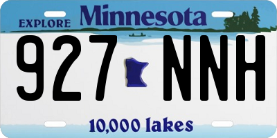 MN license plate 927NNH