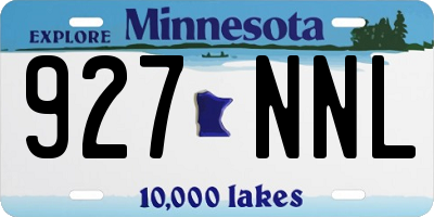 MN license plate 927NNL