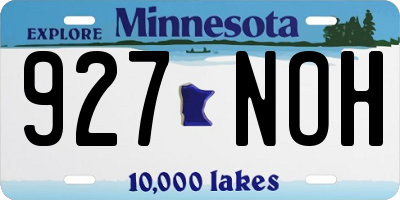 MN license plate 927NOH