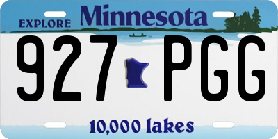 MN license plate 927PGG