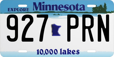 MN license plate 927PRN