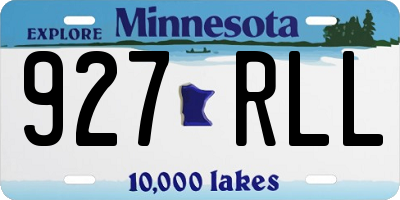 MN license plate 927RLL