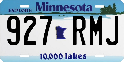 MN license plate 927RMJ