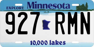 MN license plate 927RMN
