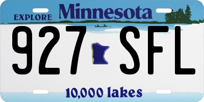 MN license plate 927SFL