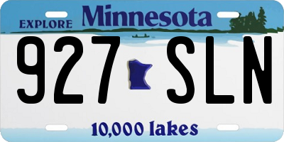 MN license plate 927SLN