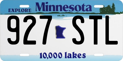 MN license plate 927STL