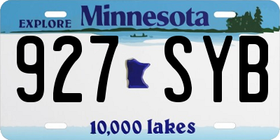 MN license plate 927SYB